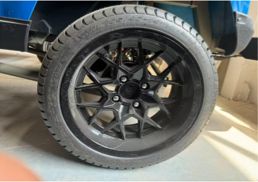 Black rims golf cart Alberta