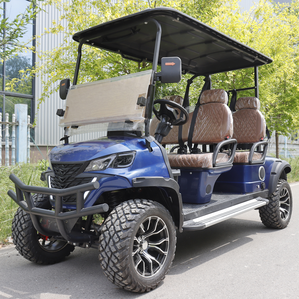 Blue golf cart for sale available for new Sylvan Lake Alberta golf cart bylaw