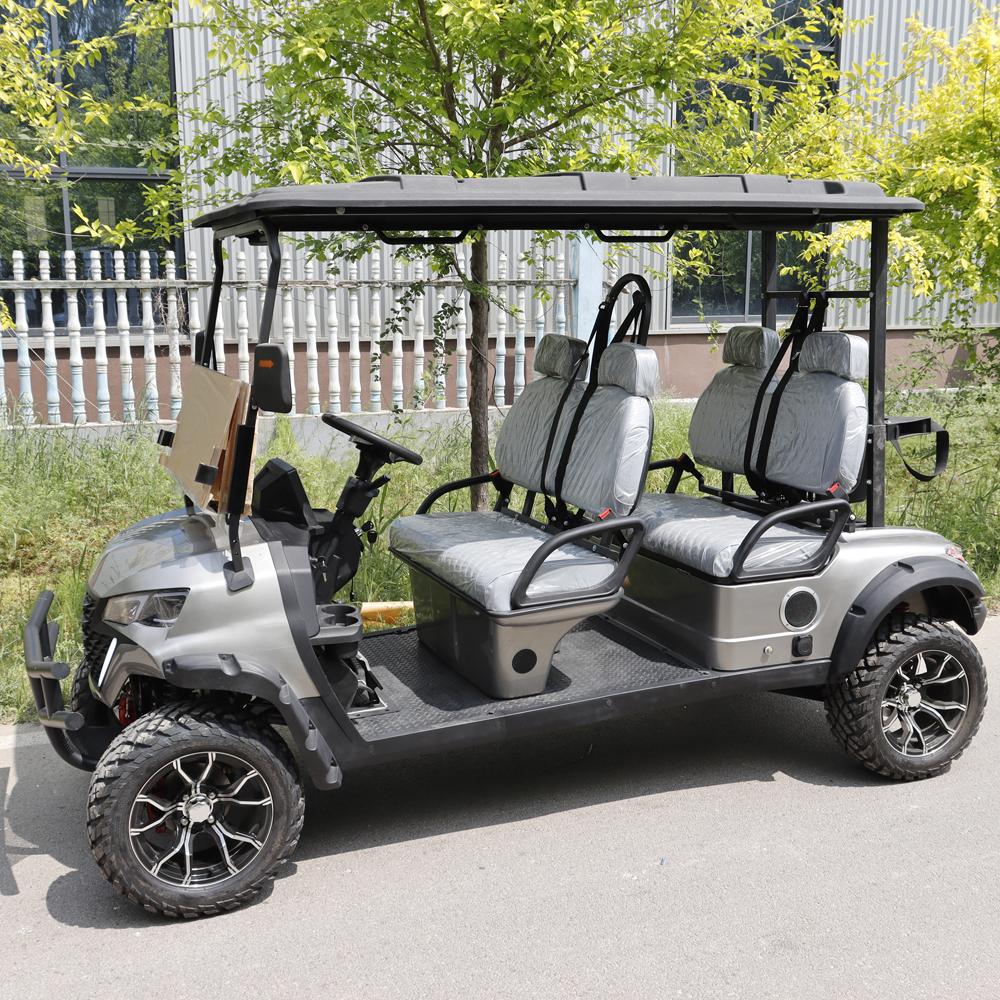 Grey X4-seater golf cart for sale Alberta